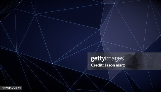 Dark Blue Geometric Network Wireframe Pattern Background Dark Blue Geometric Network Wireframe Pattern Background