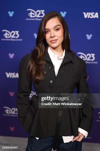 Hailee Steinfeld at the Disney Entertainment Showcase at D23: The Ultimate Disney Fan Event on August 14, 2026 in Anaheim, California.