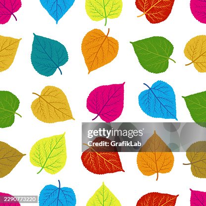Iconic tree leaf seamless surface covering Iconic tree leaf seamless surface covering