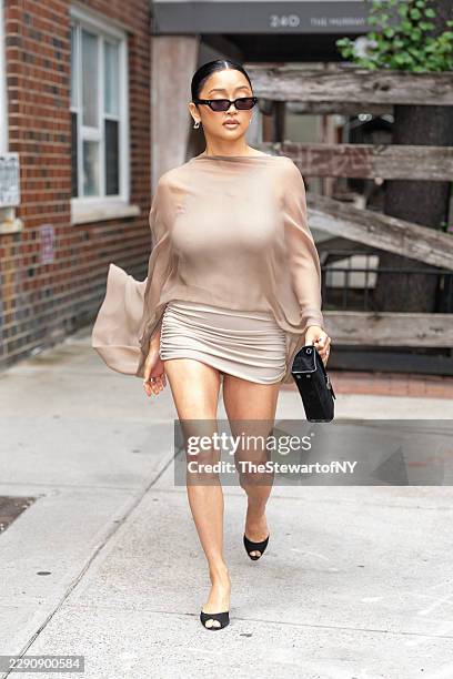 Lana Condor is seen in Murray Hill on August 17, 2026 in New York City.