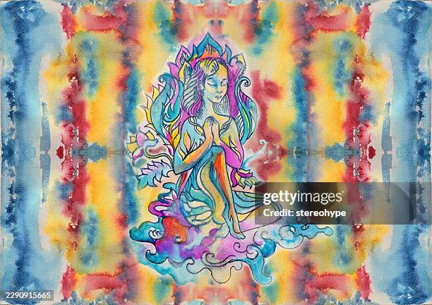 buddha princess - cloud native stock illustrations