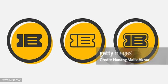 Ticket Icon Set Ticket Icon Set