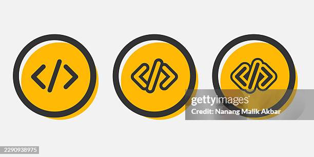 web program icon set - data flow computer screen stock illustrations