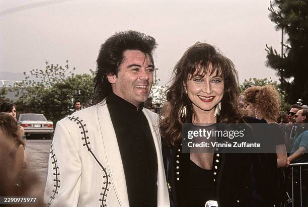 American singer, songwriter and musician Marty Stuart and American singer and songwriter Pam Tillis attend the 27th Annual Academy of Country Music...