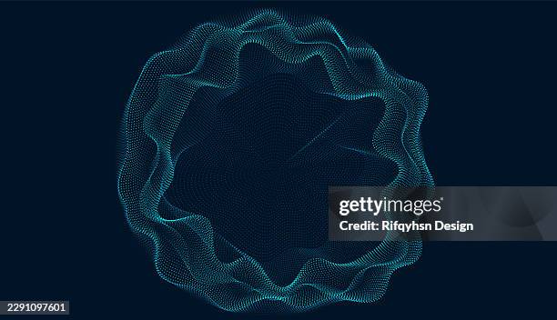 futuristic black hole tunnel with neon blue and purple spiral, virtual reality time travel portal, glowing sphere and particle waves, abstract digital technology background with ai network and light effects - halos stock illustrations