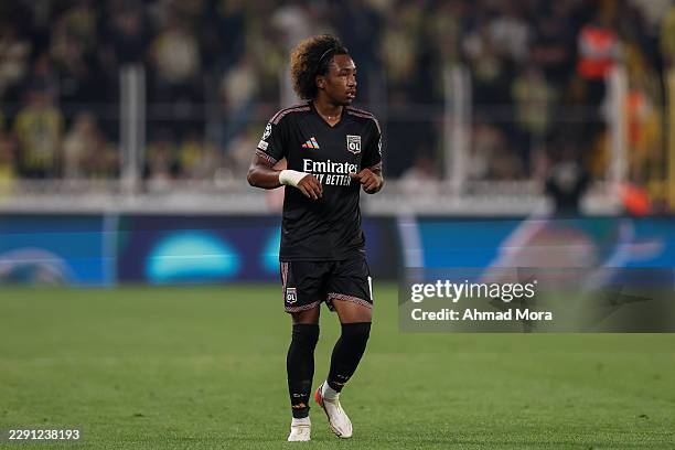 Malick Fofana of OL Lyonnes looks on during the UEFA Champions League 2026/27 play-offs first leg match between Fenerbahce and OL Lyonnes at...