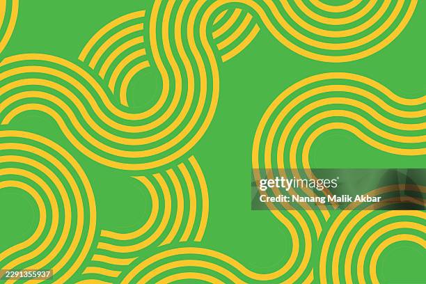 dynamic spaghetti, pasta, or ramen noodles swirl pattern background - macaroni stock illustrations