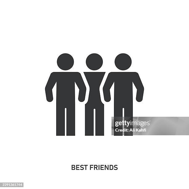 best friends glyph solid icon. solid icon that can be applied anywhere, simple, pixel perfect and modern style. - stakeholders stock illustrations