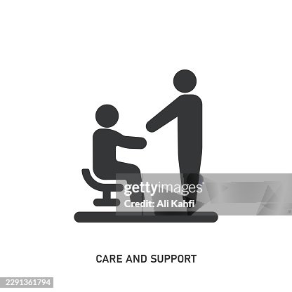 Care And Support glyph solid icon. Solid icon that can be applied anywhere, simple, pixel perfect and modern style. Care And Support glyph solid icon. Solid icon that can be applied anywhere, simple, pixel perfect and modern style.