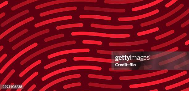 red line flow abstract vibrant background - data thumb print stock illustrations