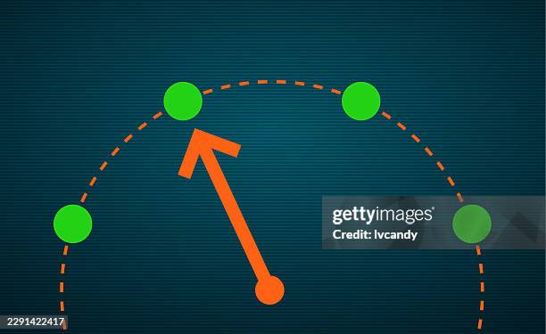 arrow about four options - 4 different shapes stock illustrations