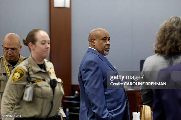 Duane Davis arrives for his murder trial, related to the 1996 killing of rapper Tupac Shakur, at Clark County District Court at the Regional Justice...