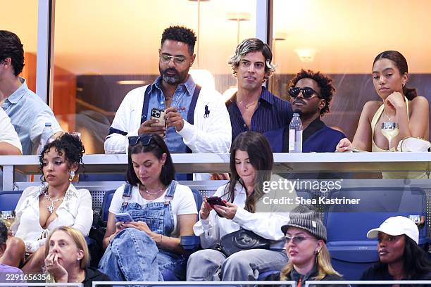 Tinashe, and DJ Ruckus - Celebrities during Fan Week as part of the 2026 US Open at USTA Billie Jean King National Tennis Center on Wednesday, August...