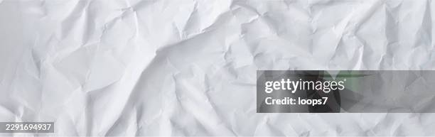 white crumpled paper texture background with deep wrinkles - torn poster texture stock illustrations