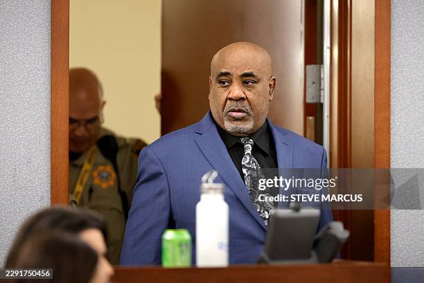 Duane Davis enters the courtroom during his murder trial, related to the 1996 killing of rapper Tupac Shakur, at Clark County District Court at the...