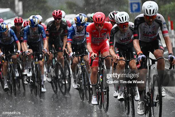 Tadej Pogacar of Slovenia and UAE Team Emirates XRG - Red Leader Jersey competes during the La Vuelta - 81st Tour of Spain 2026, Stage 3 a 174km from...