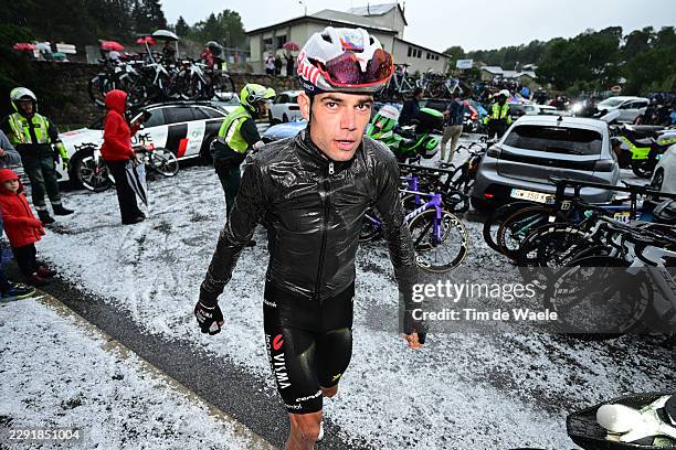 Wout Van Aert of Belgium and Team Visma | Lease a Bike reacts after the La Vuelta - 81st Tour of Spain 2026, Stage 3 a 174km from Gruissan - Aude to...
