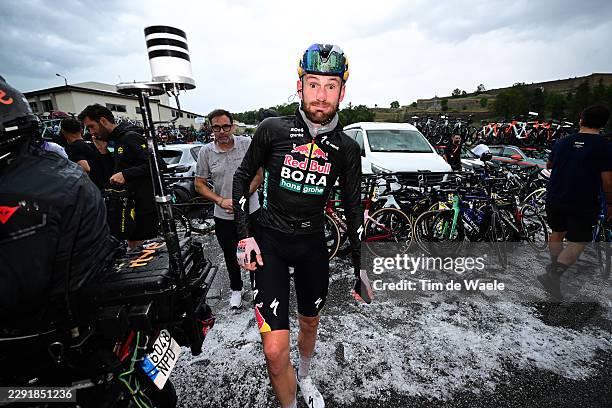 Jordi Meeus of Belgium and Team Red Bull - BORA - hansgrohe reacts after the La Vuelta - 81st Tour of Spain 2026, Stage 3 a 174km from Gruissan -...
