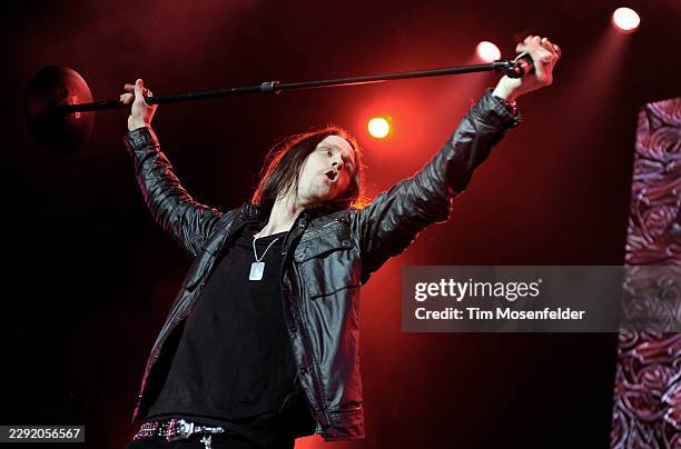 Myles Kennedy of the Slash band performs at HP Pavilion on February 3, 2011 in San Jose, California.