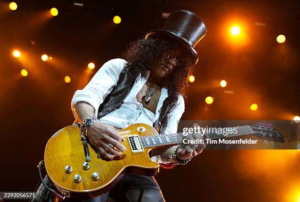 Slash performs in support of his self titled release at HP Pavilion on February 3, 2011 in San Jose, California.