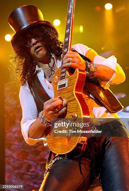 Slash performs in support of his self titled release at HP Pavilion on February 3, 2011 in San Jose, California.