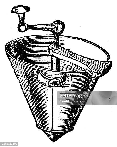 utica cream strainer - colander stock illustrations