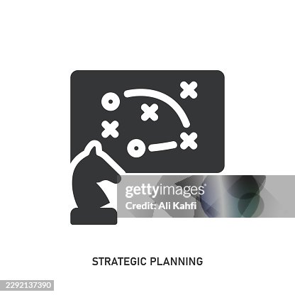 Strategic Planning glyph solid icon. Solid icon that can be applied anywhere, simple, pixel perfect and modern style. Strategic Planning glyph solid icon. Solid icon that can be applied anywhere, simple, pixel perfect and modern style.