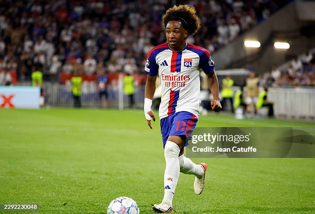 Malick Fofana of Lyon during the UEFA Champions League 2026/27 Play-Offs Second Leg football match between Olympique Lyonnais and Fenerbahce SK at...