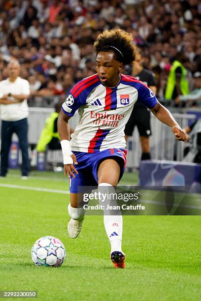 Malick Fofana of Lyon during the UEFA Champions League 2026/27 Play-Offs Second Leg football match between Olympique Lyonnais and Fenerbahce SK at...