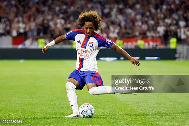 Malick Fofana of Lyon during the UEFA Champions League 2026/27 Play-Offs Second Leg football match between Olympique Lyonnais and Fenerbahce SK at...