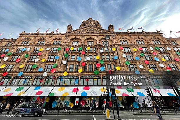 Yayoi Kusama x Louis Vuitton immersive fashion and art pop-up at Harrods on February 10, 2023 in London, England.