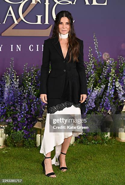 Sandra Bullock attends the photocall for "Practical Magic 2" inside The Ballroom of Claridge’s on August 27, 2026 in London, England.