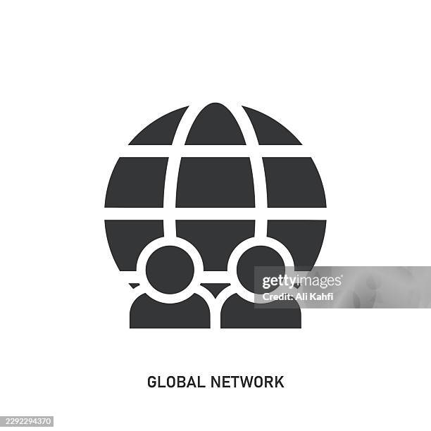 global network glyph solid icon. solid icon that can be applied anywhere, simple, pixel perfect and modern style. - student support services stock illustrations