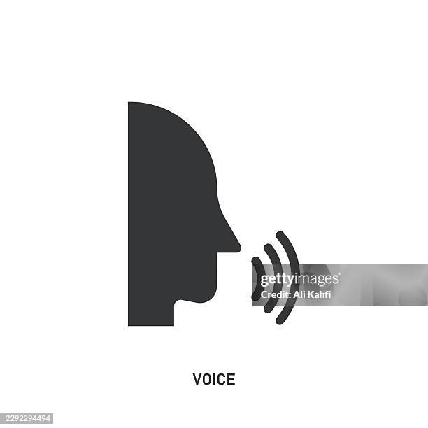 voice glyph solid icon. solid icon that can be applied anywhere, simple, pixel perfect and modern style. - student support services stock illustrations