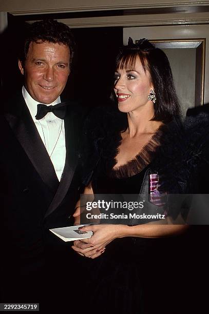 William Shatner and Marcy Lafferty attend “The Night of 100 Stars” at Radio City Music Hall on March 8, 1982 in New York City.