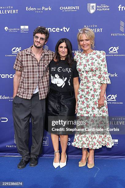 Niels Schneider, Geraldine Nakache and Clementine Celarie attends the Day Four of the 19th Angouleme French-Speaking Film Festival on August 27, 2026...
