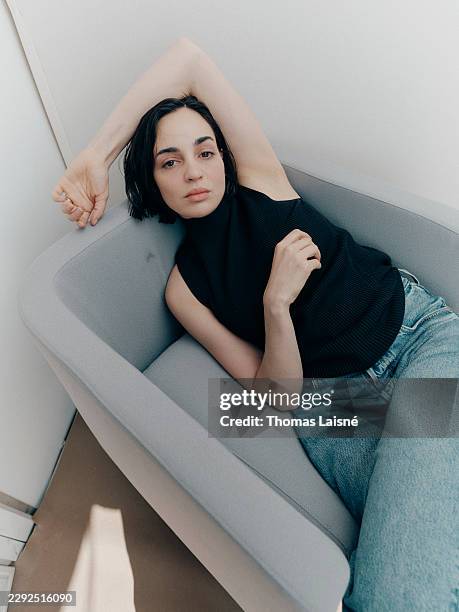 Actress Souheila Yacoub poses for a portrait shoot during the 79th Cannes Film Festival on May 15, 2026 in Cannes, France.