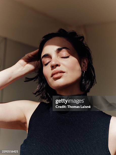 Actress Souheila Yacoub poses for a portrait shoot during the 79th Cannes Film Festival on May 15, 2026 in Cannes, France.