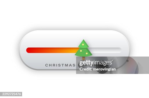 Christmas tree holiday loading progress bar Christmas tree holiday loading progress bar