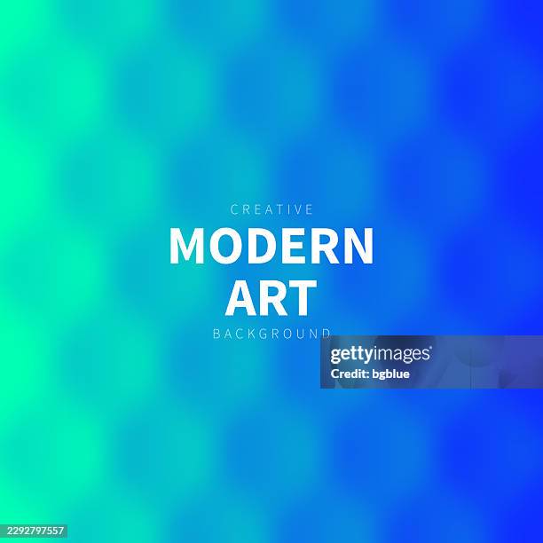blurred abstract geometric background - trendy blue gradient - mesh wave texture stock illustrations