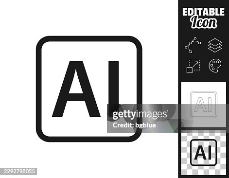 Artificial intelligence. Icon for design. Easily editable Artificial intelligence. Icon for design. Easily editable