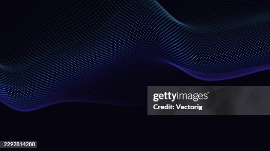 Abstract Particle Wave Technology Background Abstract Particle Wave Technology Background