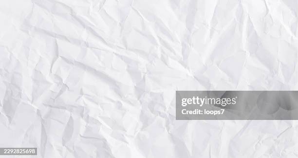 white crumpled paper texture background with wrinkled surface - packaging mockup stock illustrations