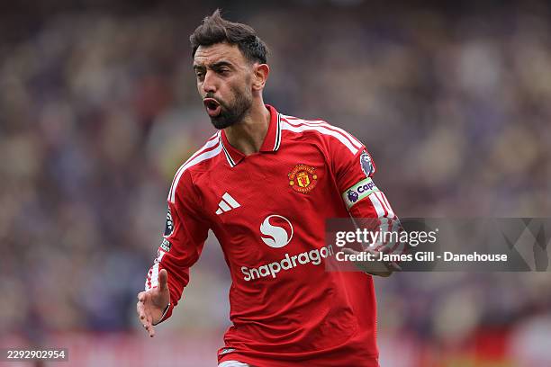 Bruno Fernandes Of Manchester United In Action During The Premier bruno-fernandes-of-manchester-united-in-action-during-the-premier