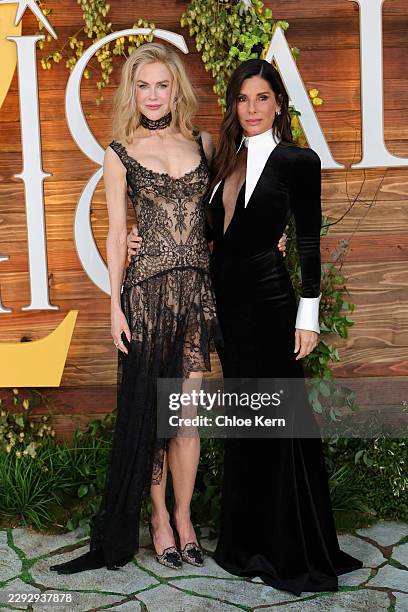 Nicole Kidman and Sandra Bullock attend the U.S. Premiere of Warner Bros. Pictures "Practical Magic 2" at Directors Village on August 31, 2026 in Los...