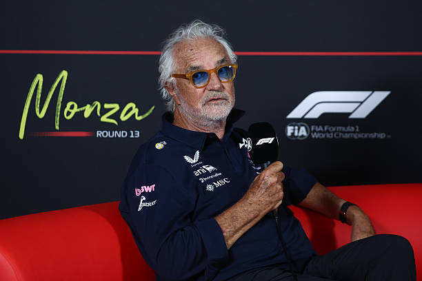 Flavio Briatore during the press conference ahead of the Formula 1 Italian Grand Prix at Autodromo Nazionale di Monza in Monza, Italy on September 4,...