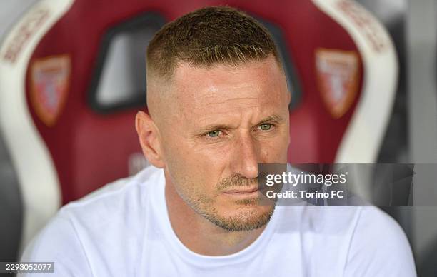Ignazio Abate, Manager of Torino, looks on before the Coppa Italia Round of 32 match between Torino FC and AC Monza at Stadio Olimpico on September...