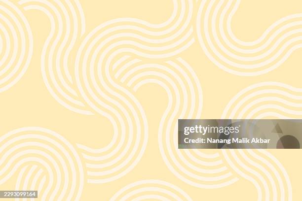 dynamic spaghetti, pasta, or ramen noodles swirl pattern background - macaroni stock illustrations