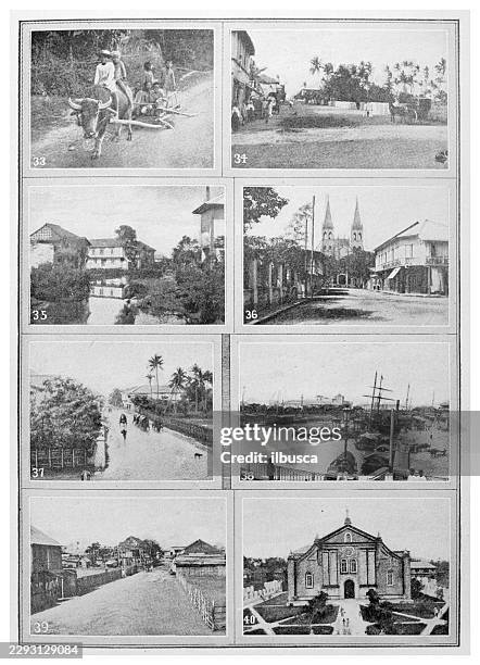 views in the philippines - wide shot stock illustrations