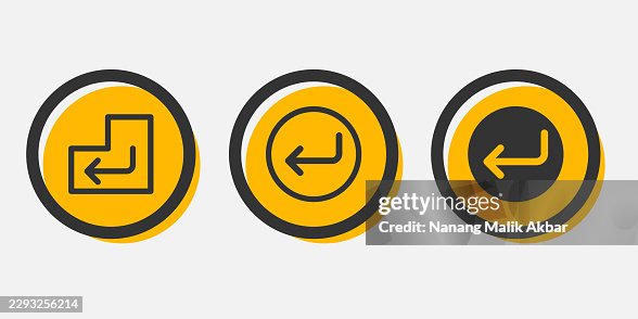 Enter Button Icon Set Enter Button Icon Set
